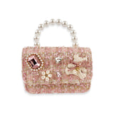 Tweed Teddy & Jewel Purse (2 Colors)