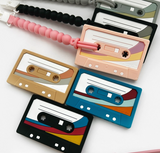 Cassette Tape Silicone Teether w/Clip