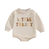 Little Turkey Sweatshirt Romper