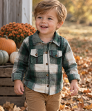 Long Sleeve Plaid Flannel Shirt