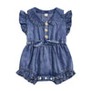Sundrenched Denim Romper