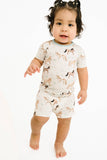Dream Gallop Bamboo Shorts Set