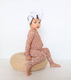 Fawn Ruffle Bamboo Zip Romper