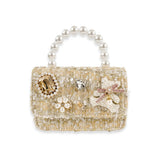 Tweed Teddy & Jewel Purse (2 Colors)