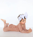 Fawn Ruffle Bamboo Zip Romper