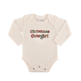 Christmas Cowgirl Long Sleeve Graphic Bodysuit