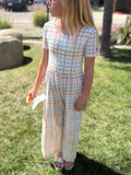 Bloom Check Bamboo Jumper
