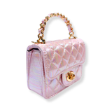Shiny Quilted Purse