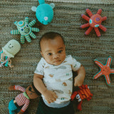 Jellyfish Baby Rattle – Handmade Organic Cotton