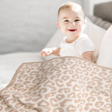 Kids Leopard Print Lux Blanket - 29"L x 35"W