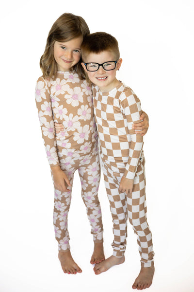 Dune Checkered Bamboo PJ Set