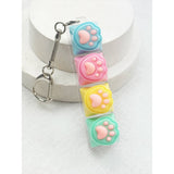 Paw Light Up Clicker Keyboard Keychain Fidget Toy