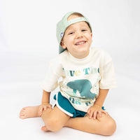 Happiness Comes In Waves Kids Snapback Hat