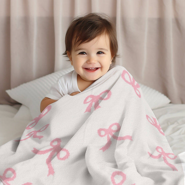 Lux Bow Throw Blanket