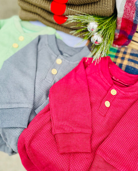 Solid Waffle Knit Romper - Multiple Colors!