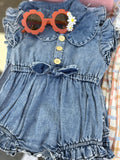 Sundrenched Denim Romper
