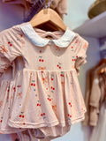 Cherry Coquette Bamboo Romper