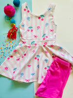 Berry Active Tie-Waist Dress Set