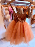 Pixie Dress - Coral Pink