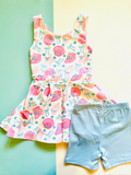 Shell Yeah! Tie-Waist Active Dress Set