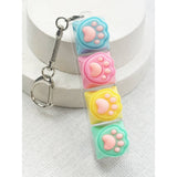Paw Light Up Clicker Keyboard Keychain Fidget Toy