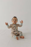Dirt Bikes Long Sleeve Zip Romper