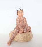 Fawn Ruffle Bamboo Zip Romper