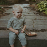 Pizza Slice - Organic Cotton Crochet Baby Toy Rattle