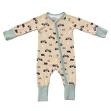 Dirt Bikes Long Sleeve Zip Romper