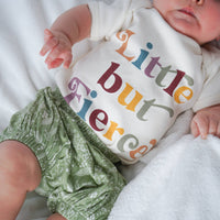 Little but Fierce Cotton Baby Onesie