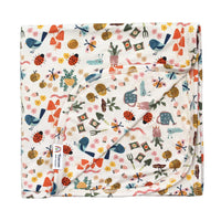 Garden Friends Bamboo Swaddling Blanket