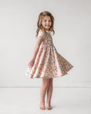 Collar Twirl Dress - Vintage Floral