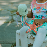 Jellyfish Baby Rattle – Handmade Organic Cotton