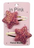Glitter & Sparkle Hair Clip Sets - Multiple Colors