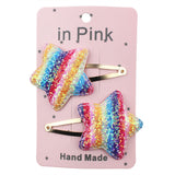 Glitter & Sparkle Hair Clip Sets - Multiple Colors